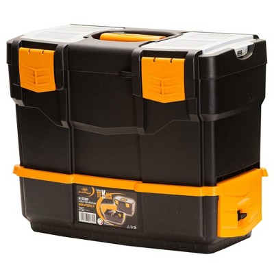 vidaXL Tool Box 16.5 in.x8.7 in.x13.4 in. PP