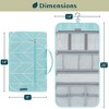 PAVILIA Hanging Toiletry Bag Women Men, Travel Kit Foldable Waterproof Organizer, Roll up Cosmetics Makeup Essentials Jewelry Case - 3 of 4