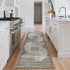 Modern Geometric Washable Area Rug - Non-Slip Stain Resistant Low Pile Carpet for Living Room, Bedroom & Dining Room - 3 of 4