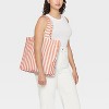 Canvas Beach Striped Tote Bag - Shade & Shore™ - 2 of 4