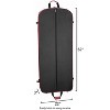 WallyBags 52" Premium Travel Garment Bag with shoulder strap and two large pockets - 2 of 4