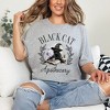 Simply Sage Market Women's Black Cat Apothecary Short Sleeve Graphic Tee - 2 of 4