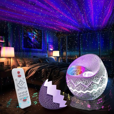 Aukfa Star Projector, Dinosaur Egg, White Aurora Light