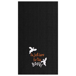 C&F Home I'm Just Here For Boo's Halloween Cotton Waffle Weave Kitchen Towel Decor Decoration - 1 of 4