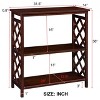 CAVINAS 3-Tier Console Table with Storage Shelves,Vintage Entryway Table with Solid Wood Legs,Console Table for Living Rooms - 2 of 4