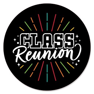 Big Dot of Happiness Still Got Class - High School Reunion Party Circle Sticker Labels - 24 Count - 1 of 4