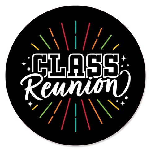 Big Dot of Happiness Still Got Class - High School Reunion Party Circle  Sticker Labels - 24 Count