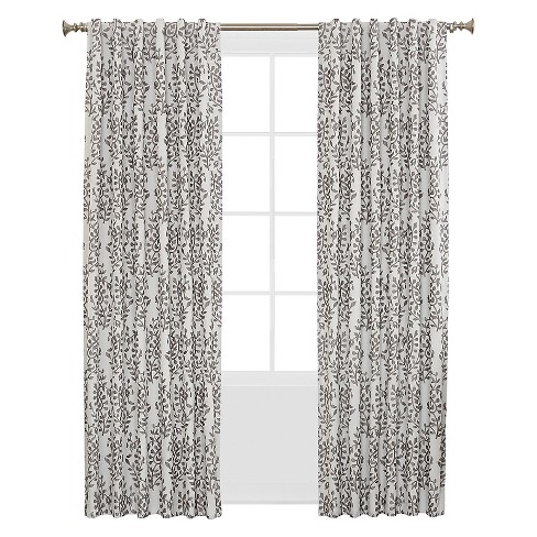 Sun Zero Rona Woven Floral Blackout Lined Energy Efficient Back
