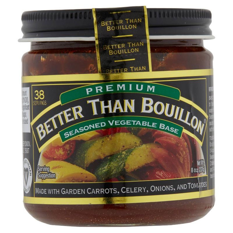 Better Than Bouillon Seasoned Vegetable Soup Base - 8oz, 1 of 9