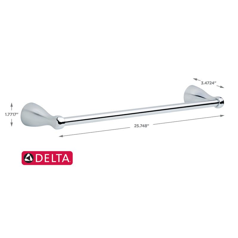 Delta Foundations Chrome Silver Towel Bar 18 in. L Die Cast Zinc, 4 of 5