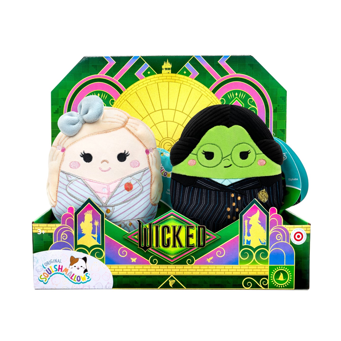 Детская мягкая игрушка Squishmallows 5" Gershwin Shiz U Elphaba & Glinda Little Plush — фото 1