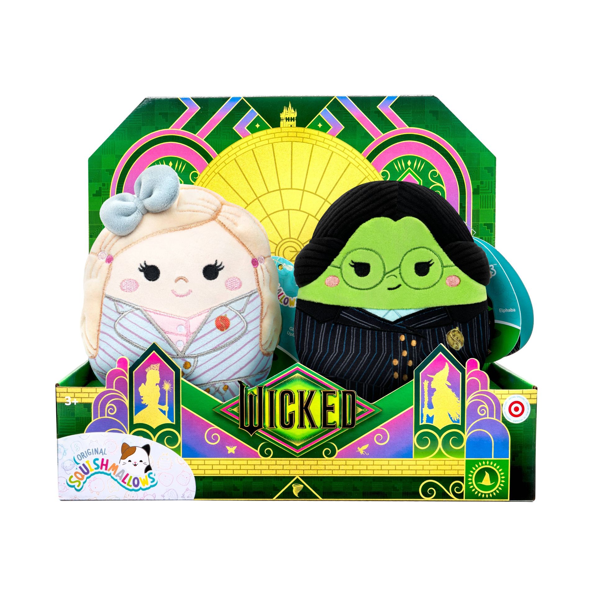 Squishmallows 5" Gershwin Shiz U Elphaba & Glinda Little Plush