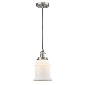 Canton - 1 Light Cord Hung Mini Pendant In Industrial Style-10 Inches Tall and 6 Inches Wide - 1 of 1
