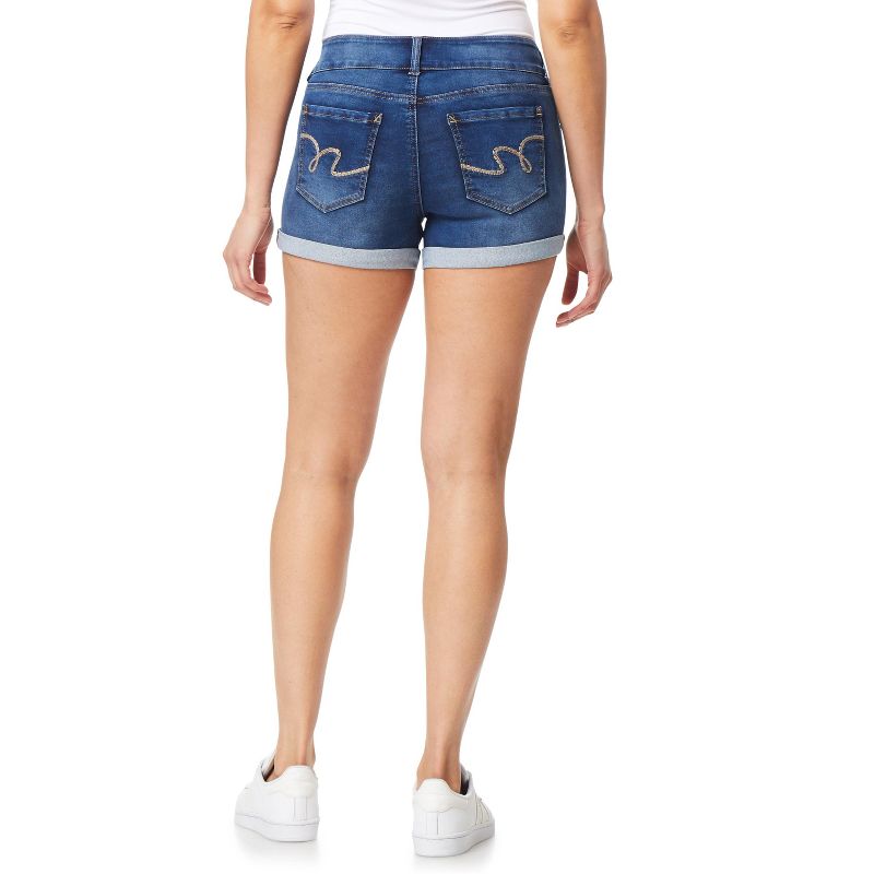 WallFlower Women's Ultra Denim Shorts Mid-Rise Insta Soft Juniors (Available in Plus Size), 2 of 4