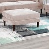 NicBex Couches for Living Room 5pcs Modular Sectional Sofa Set Modern Upholstered Sofa Couch 2x One Arm Chairs 2x Armless Chair 1x Ottoman, Pink - 2 of 4