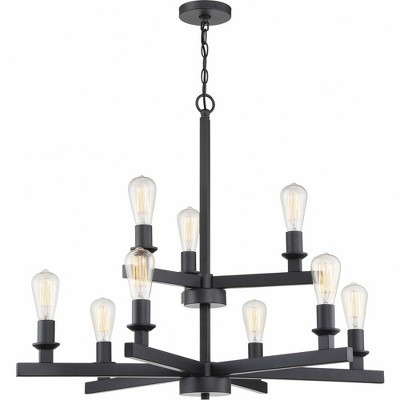 Craftmade Lighting Chicago 9 - Light Chandelier in  Flat Black