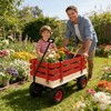 KWPZQEB Garden Wagon, Wooden Utility Cart with Foldable handle & Removable Side Wooden Panels, Yard Dump Cart, Toy Storage Cart for Yard Work - 4 of 4