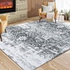 Area Rug Oriental Vintage Distressed Rug for Living Room Bedroom - 2 of 4