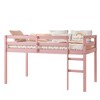 Okak Twin/Full Solid Rubber Wood Loft Bed with Ladder & Strengthened Slats,Wooden Bed Frame for Kids Room,Bedroom - 4 of 4