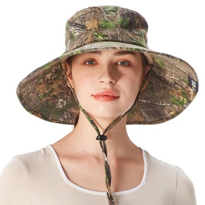 Tirrinia Camo Wide Brim Women Uv Sun Protection Hat For Outdoor Garden  Hiking Safari : Target