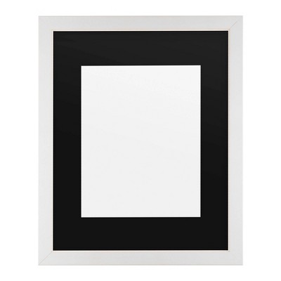 Trademark Fine Art 11"x14" Heavy Duty Eggshell Frame with Black Mat