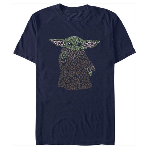 Men's Star Wars: The Mandalorian Grogu Icons Mosaic T-shirt - Navy Blue ...