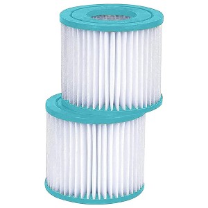 Hurricane 2 Pack HF4313-02 Advanced Pool Filter Cartridge for PBW4PAIR, Unicel C-4313, Filbur FC-3753, Sand N Sun Size D, Simple Set Type 1 - 1 of 4