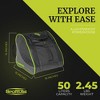 Sportube Traveler Outdoor 50 Liter Ski Boot Helmet & Gear Backpack Bag w/ Storage Pocket, Padded Back and Straps, Airline Compliant, Green/Black - 3 of 4