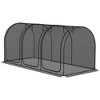 Outsunny Crop Cage with Two Zippered Doors, Storage Bag and Ground Stakes, Plant Protection Tent - 4 of 4