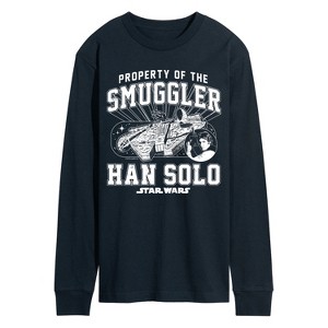 Men's - Star Wars - Property Of The Smuggler Long Sleeve Graphic T-Shirt - 1 of 3
