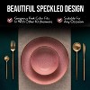 American Atelier 12 Pc Dinnerware Set Stoneware Dishes, Dinner Plate, Side Plate, Bowl, and Mug, Service for 4, Plate and Bowl Set, Rose Pink - 3 of 4