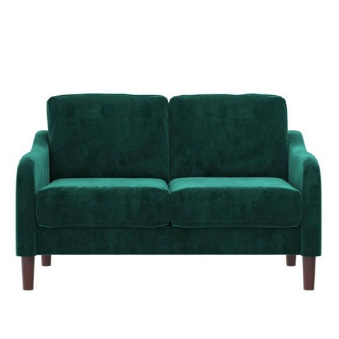 Buy Atlanta Velvet 2 Seater Sofa In Olive Green Colour at 5% OFF