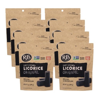 RJ's Licorice Original Soft Eating Licorice - Case of 8/7.05 oz