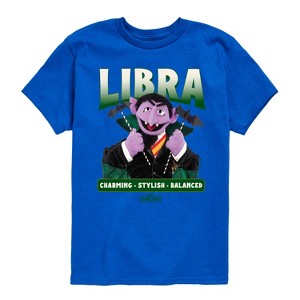 Boys' - Sesame Street - Count Von Count Libra Short Sleeve Graphic T-Shirt - 1 of 4