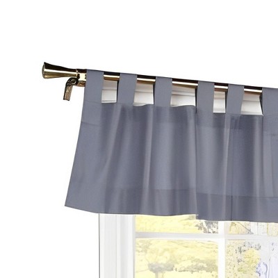 Red Cotton Duck Fabric Tab Top Valance - 40" x 15"