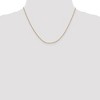 Black Bow Jewelry 0.9mm 14k Yellow Gold Solid Round Snake Chain Necklace - 2 of 4