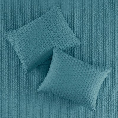 Madison Park 2pc Twin/Twin Extra Long Mitchell Reversible Coverlet Set Navy: Lightweight Bedding with Sham — фото 4