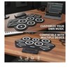 Coucheta Electronic Drum Set Drum Kit,Roll Up Portable Electronic Drums Pads for Beginners Kids Drums Kit - 3 of 4