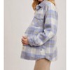 Women's Ella Brushed Flannet Shacket - BluIvy - 2 of 4