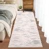Indoor Decor Modern Abstract Striped Area Rugs for Living Room Bedroom Soft Machine Washable Low Pile Non Slip Foldable Floor Carpet - 2 of 4