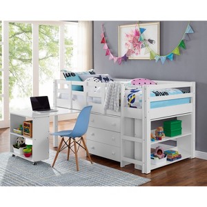 Home Imports Emporium Loft Bed with Desk and Drawers - 1 of 4