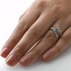 Pompeii3 1 cttw Diamond 2 Stone Forever Us Engagement Anniversary Ring 14k White Gold - 3 of 4
