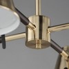 Maxim Lighting Carlo 6 - Light Chandelier in  Dark Bronze/Leather/Heritage Brass - 2 of 4