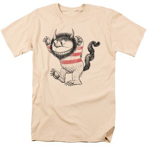 Men's Where The Wild Things Are Line Art T-Shirt - 1 of 4
