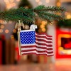 Kurt Adler Noble Gems Glass Ornament for Christmas Tree, American Flag - 2 of 3
