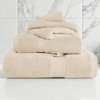 Egyptian Cotton Ultra Plush Quick Dry Towel and Washcloth Set by Blue Nile Mills - 2 of 4