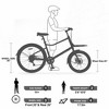 26 Inch Bike, Front 20" & Rear 26" City Bike, 7 Speed, Aluminum Alloy Frame, Cargo Bike for Women and Men - 4 of 4