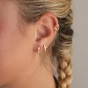 Inerney Gold Huggie Hoop Earrings Set for Women, Dainty Small Sterling Silver Earring Stacks Hypoallergenic Jewelry for Multiple Piercings - 2 of 4