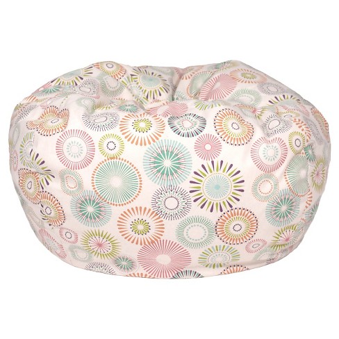 Gold Medal Kids Polka Dot Bean Bag Chair Beige Target