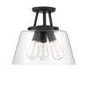 Savoy House Calhoun 3 - Light Semi-Flush Mount in  Matte Black - 2 of 4